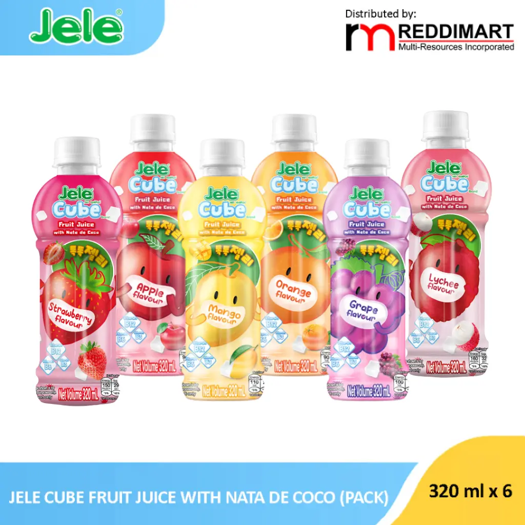 Jele Cube Fruit Juice with Nata de Coco - Orange Flavor (NOT FOR SALE ...