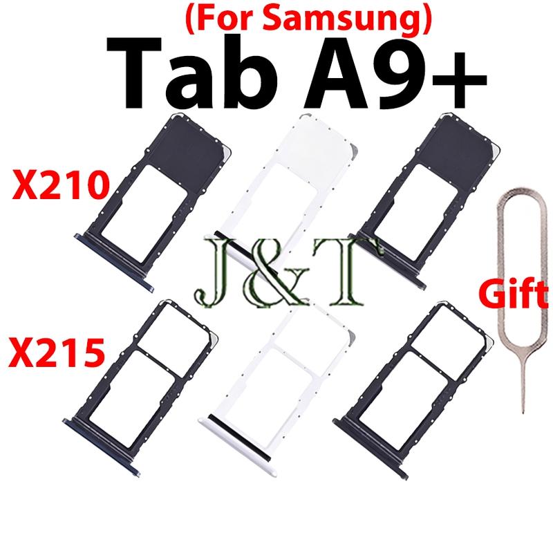 Mới cho Samsung Galaxy Tab A9+ X215 X210: giá đỡ khe thẻ SIM, ngăn đựng thẻ SIM…