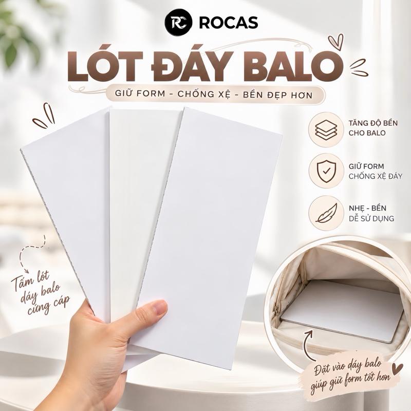Lót Đáy ROCAS Balo Cao Cấp Thiết Kế Hiện Đại Thanh Lịch Phù Hợp Học Sinh Sinh Viên Nhân Viên Văn Phòng