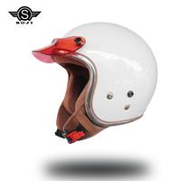 Gambar SOJI Raya Helm Retro Dewasa Warna Pastel Pet Merah Full Leher Bahan ABS Kuat Tali Mikrolock Busa Cuci Ukuran M L XL - Black glos, M, Pet merah dari SOJI Helmet Official Store Kab. Tangerang 1 Tokopedia
