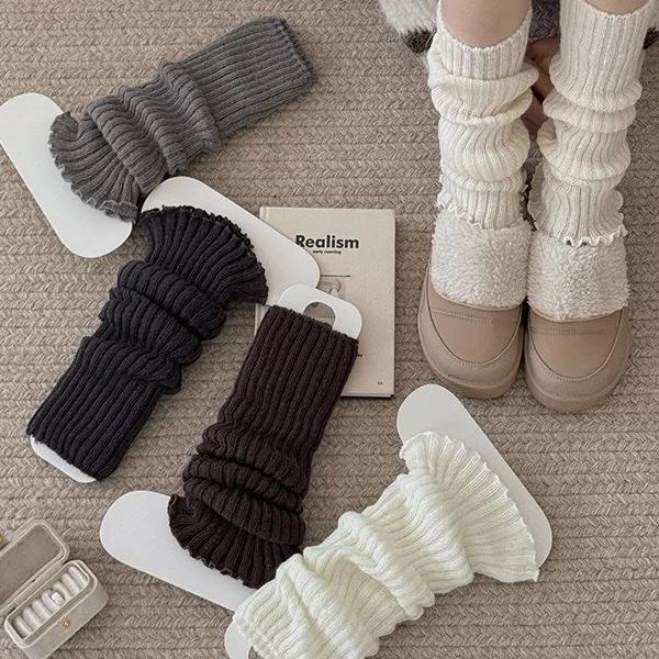  Tất Len Ống Phối Giày 4 Màu Freesize 