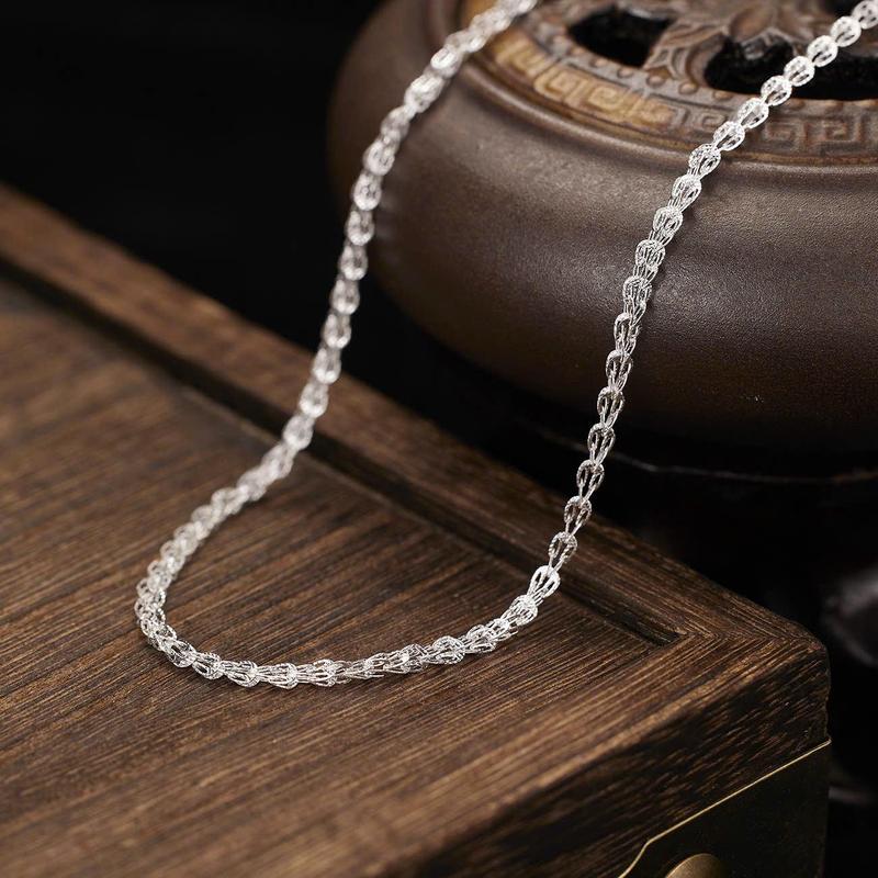  WF052 - DÂY CHUYỀN THIẾT KẾ ĐUÔI PHỤNG NHẸ NHÀNG XINH XẮN PHONG CÁCH NHẸ NHÀNG TỊNH TẾ CHO NGƯỜI YÊU THÍCH PHONG CÁCH 