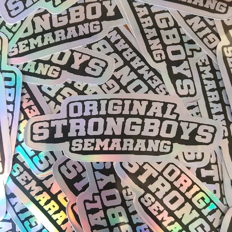 Stiker Hologram (anti air) - Custom name, design , etc - FREE SIMPLE DESIGN 5