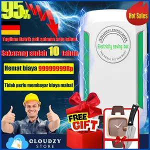 CLOUDZY 2025 Penghemat Listrik PLN Electric Saver / Electricity Saving Box Alat Hemat Daya kWh Soft Start Tagihan Pulsa Token / Bulanan