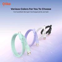 Gambar Olike D309B Kabel Data Nylon Micro Type C Lightning 2,4A 100cm Fast Charging D309BM D309BC D309BL - Type C dari Starcomp Semarang Kota Semarang 4 Tokopedia