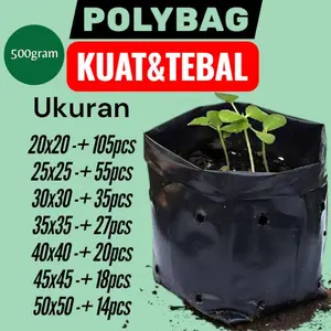 polybag plastik tanaman hias berkualitas standing pot 500gram