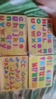 Product Review of Mainan Edukasi Anak Paket Puzzle Kayu Isi 4 Huruf Hijaiyah Arab Huruf Besar Kecil Angka 0-20 from u**4 0