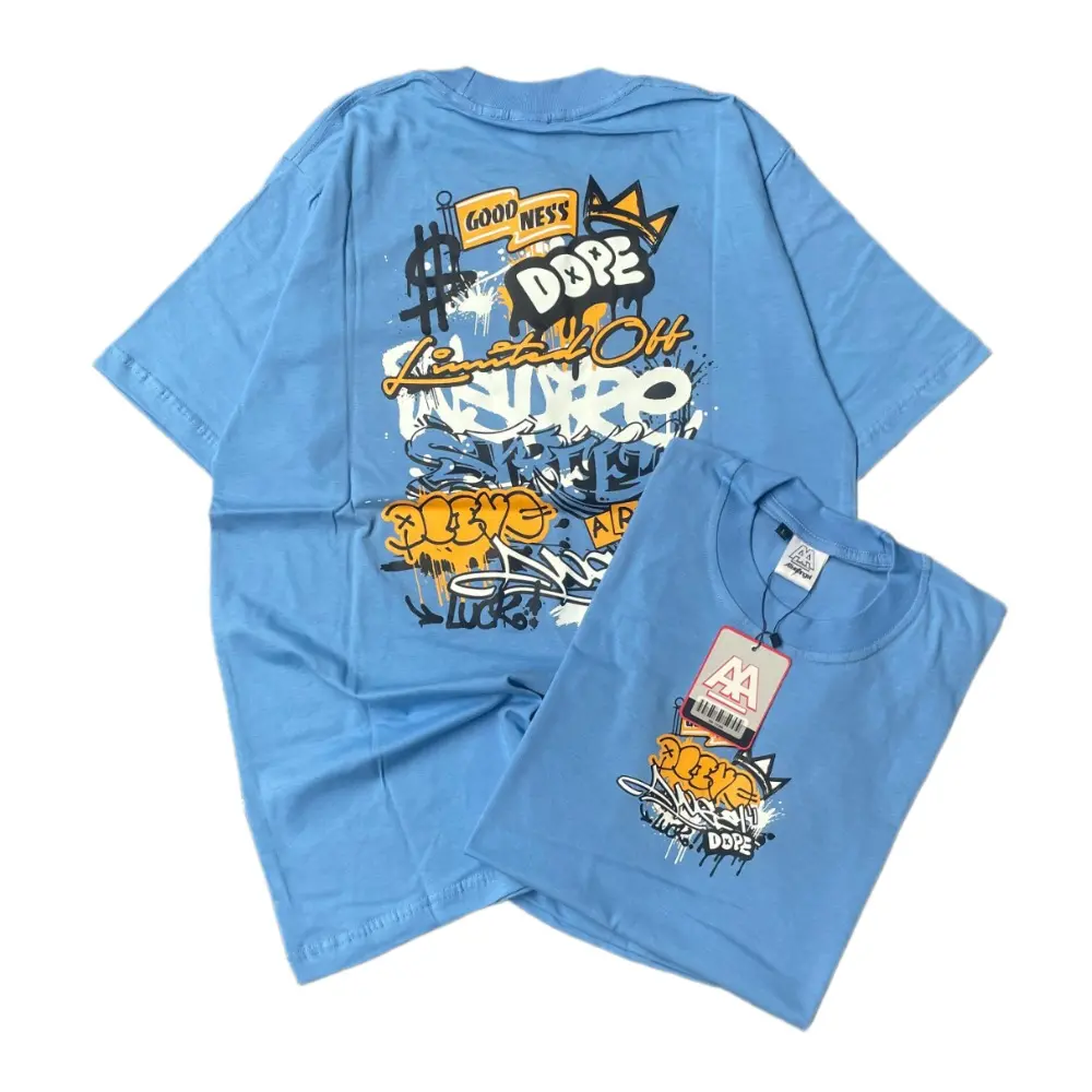 t-shirt blue sky pria & wanita / koas katun vintage / baju surfing grafiti / full tag & label / koas distro streetwear / biru Kaos Oversize Sablon Logo Printing Art Kain Samping Unik Baju Kaos Nyaman Band Unisex Atasan jualan front man Custom