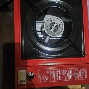 kompor portable paket berbeque gratis kuas silikon kompor untuk camping 2 in 1 Besi