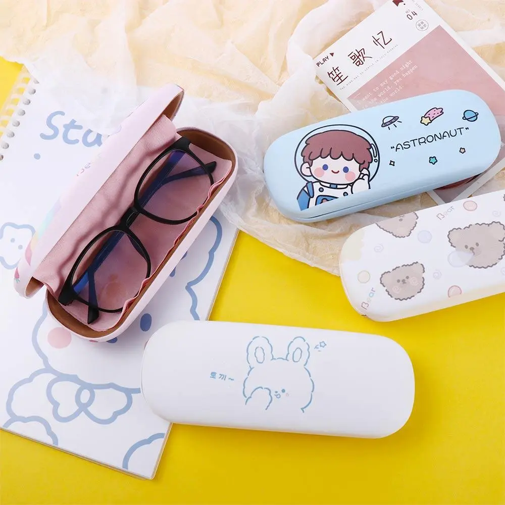 Sunglasses Bag Portable Teens PU Leather Eyewear Protector Containers Square Eyewear Bag Glasses Box Spectacle Case Eyeglass Hard Box Reading Glasses Case