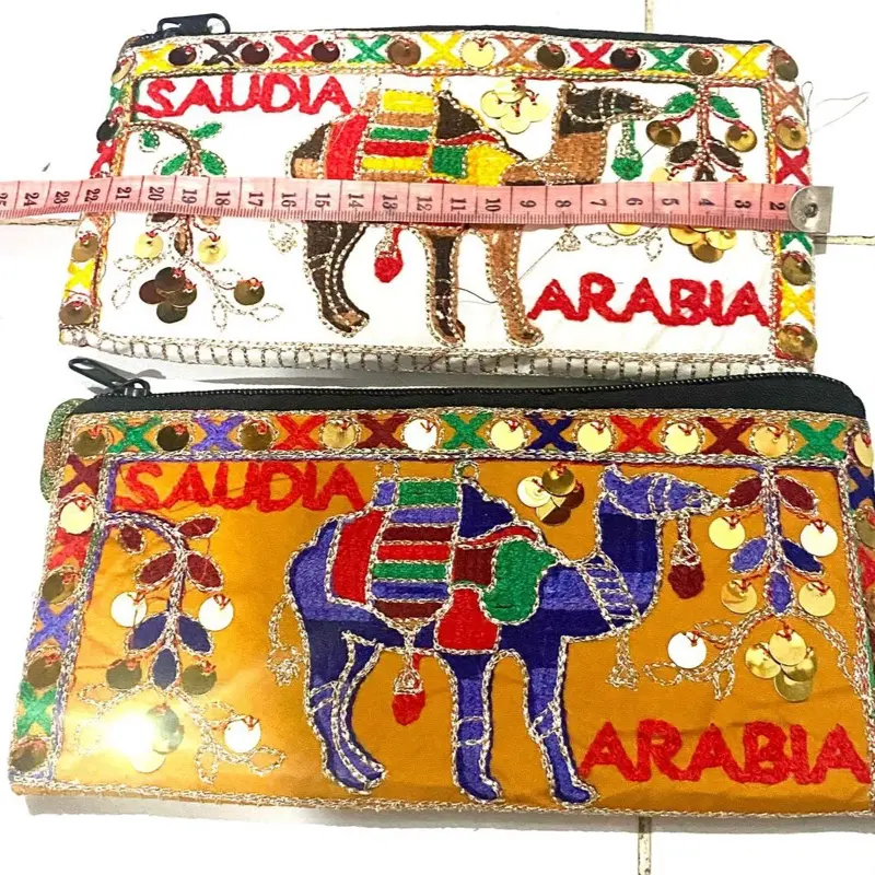 ￼dompet untah arab saudi oleh okeh haji ukuran 22x11cm 1 pc / 1 biji Wanita Kartu Perempuan 0