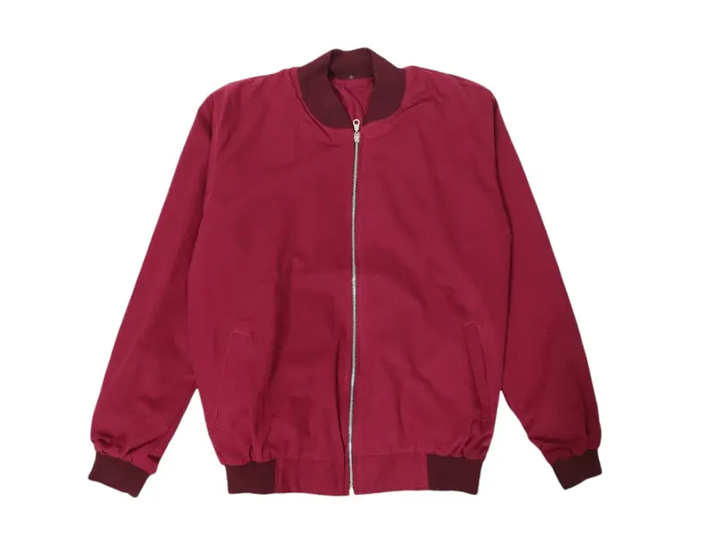Jaket Casual Motor Bomber Polos Canvas Jumbo Pria Wanita Size M - XL 1