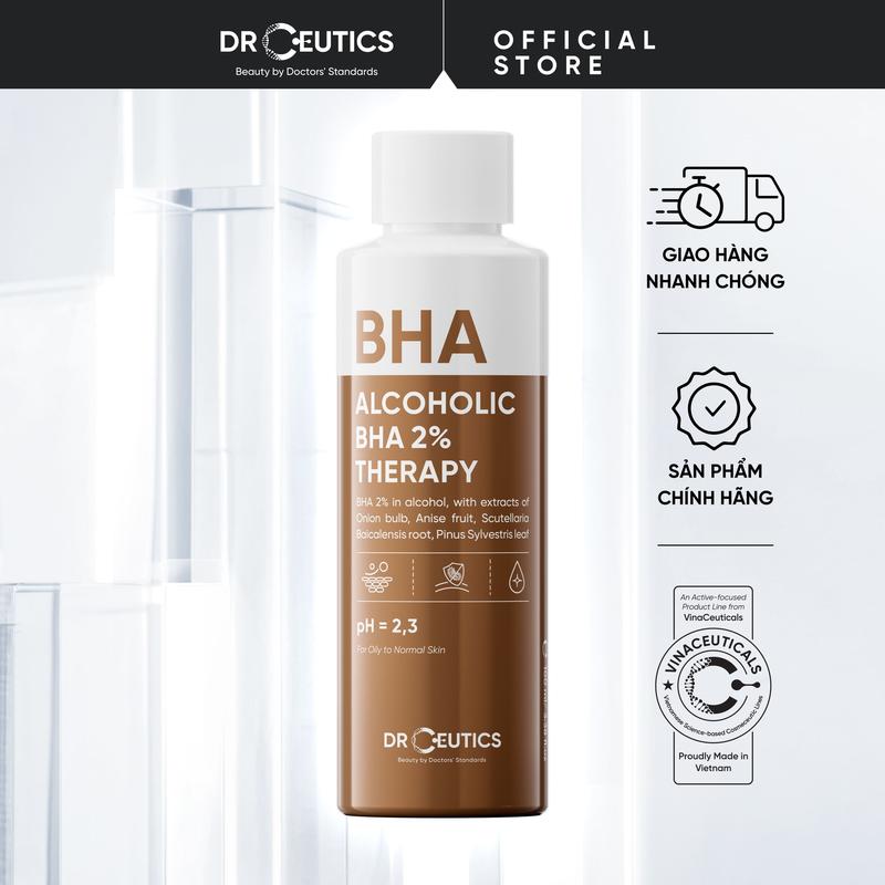 DRCEUTICS Dung Dịch Tẩy Tế Bào Chết BHA 2% Alcoholic Therapy - Nền Cồn Chăm Sóc…
