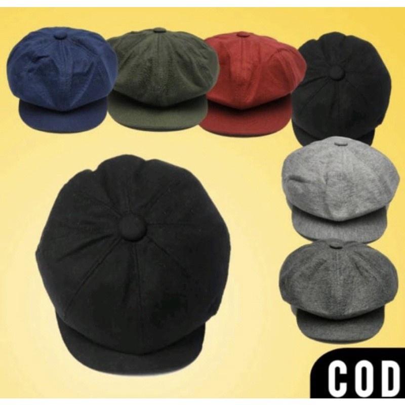 GMK - Topi Vintage Peaky Blinders Topi Thomas Slebew Topi Newsboy Cap Topi Pria Topi Wanita Topi Apolo 3