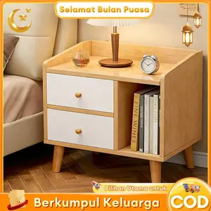 Dikirim dari Surabaya-Meja Nakas Minimalis Modern Meja Samping Tempat Tidur Serbaguna Dengan Laci Bedside Table