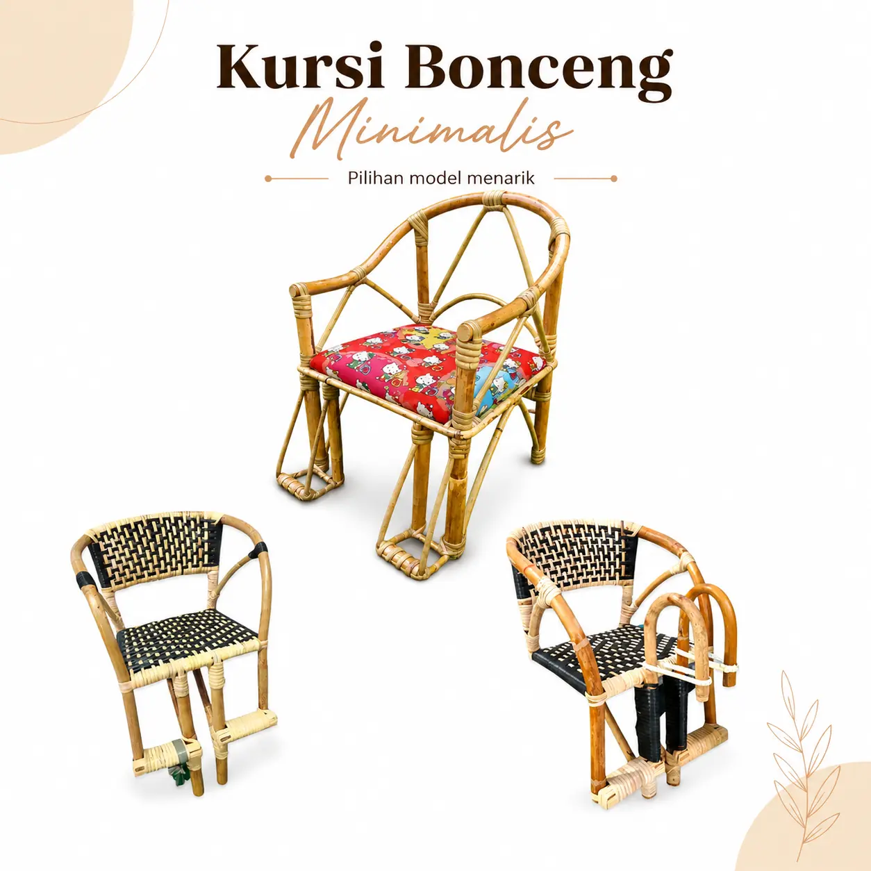 Kursi Bonceng Anak Rotan untuk Sepeda Onthel dan City Bike