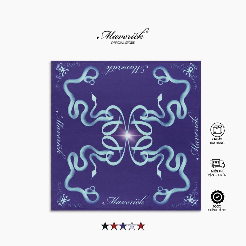 Khăn BANDANA MVRK "YEAR OF SNAKE" Edition 2025 Kích Thước 65cm x 65cm Chất Lụa Satin Cao Cấp 6