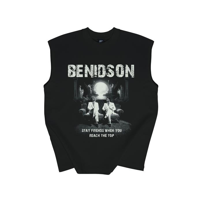 Gambar Benidson Singlet Sleeveless Oversized Tshirt Hitam Stay Friends - M dari Benidson Store Kab. Banyuwangi Tokopedia