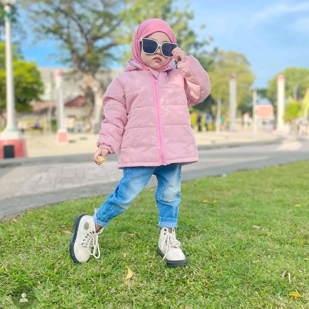 jaket anak winter / gelembung ping peack motip bintang