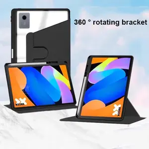 Casing Compatible For Motopad 60 Lite /Motopad 60 Neo /Motopad 60 Pro Case 360 Rotating Acrylic Crystal With Slot Pen Holder