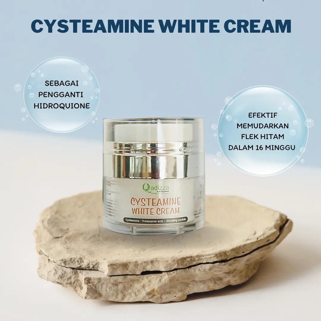 QADIZZA CYSTEAMINE WHITE CREAM Cysteamine 5% + Tranexamide Acid 3% + Soothing Peptide