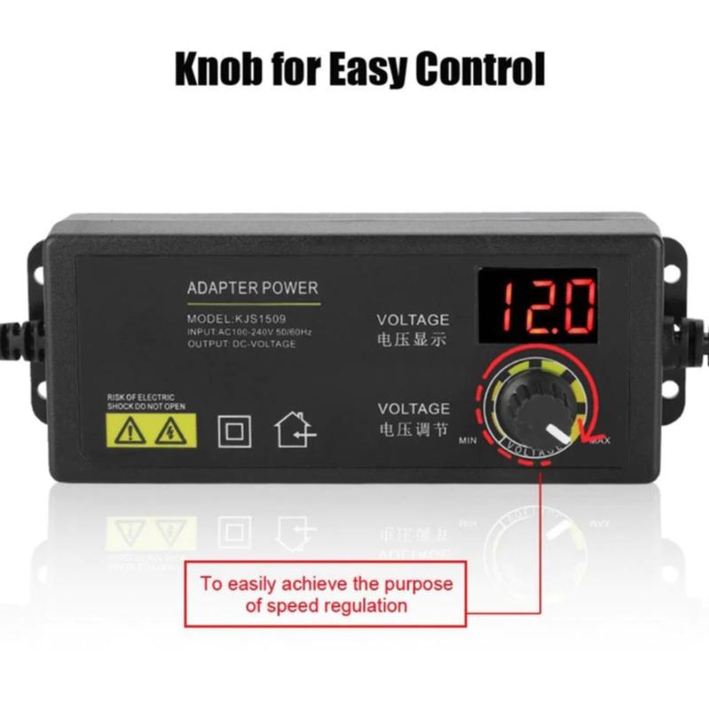  60W 5A 3-12V Nguồn Adapter điều chỉnh điện áp   tốc độ   nhiệt độ EU 100-240V chất lượng tốt 