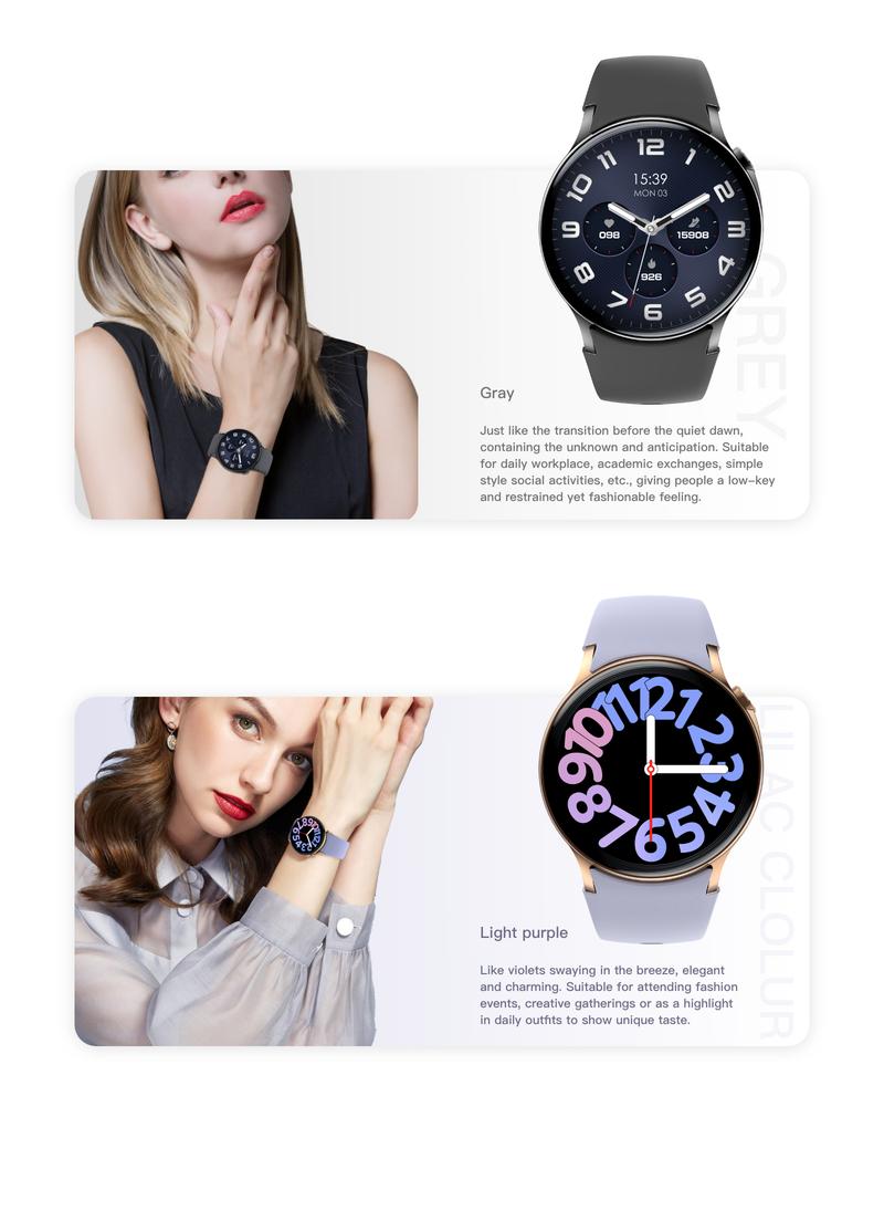 Product Introduction of Sense6 Smart Watch (Answer/Make Calls) 2025 New 1.43 Inch AMOLED Display Fitness Tracker for Men Women,100+ Sports Modes DIY Dials IP68 Waterproof Bluetooth Calls Heart Rate and SPO₂ Tracking Sleep Monitor 400mAh Battery NFC Smat Watchs Device Wearable 22