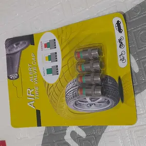 (4PCS) Tutup Pentil Pengukur Ban Motor Mobil / Air Alert Tire Valve Cap
