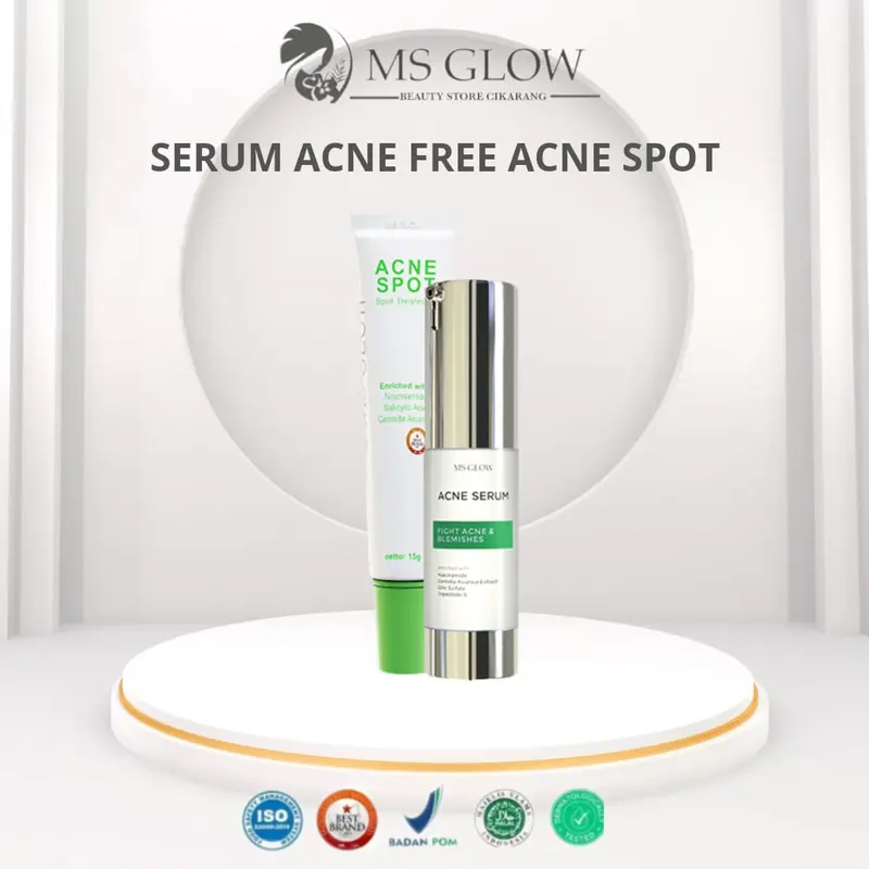 SERUM ACNE FREE ACNE SPOT Pembersih Jerawat MS GLOW BEAUTY Berjerawat 0