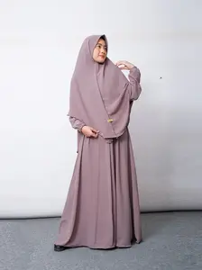 Gamis Syari Set Hijab Terbaru Adiba Bahan Crinkle Airflow Adem Kerudung Pet Antem Tebal Wanita Muslim Cantik Menyusui Jumbo Kantong Samping Remaja Dress Kerah Maxi Rempel Panjang Bergo