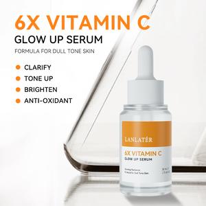LANLATÉR 6X Vitamin C Glow Up Serum untuk Kulit Kusam Mencerahkan Menyegarkan dan Anti-Oksidan Formula untuk Kulit Kusam glowing serum & esen nature golden skin care normal skin types serum & esen