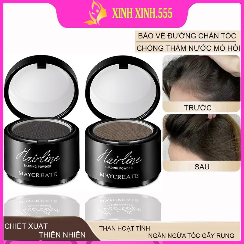  Phấn phủ chân tóc che khuyết điểm tóc thưa gãy rụng hói vùng trán chân mày không thấm nước mồ hôi dễ dàng vệ sinh tẩy rửa Mỹ Phẩm Cosmetic chấm hói etude house 