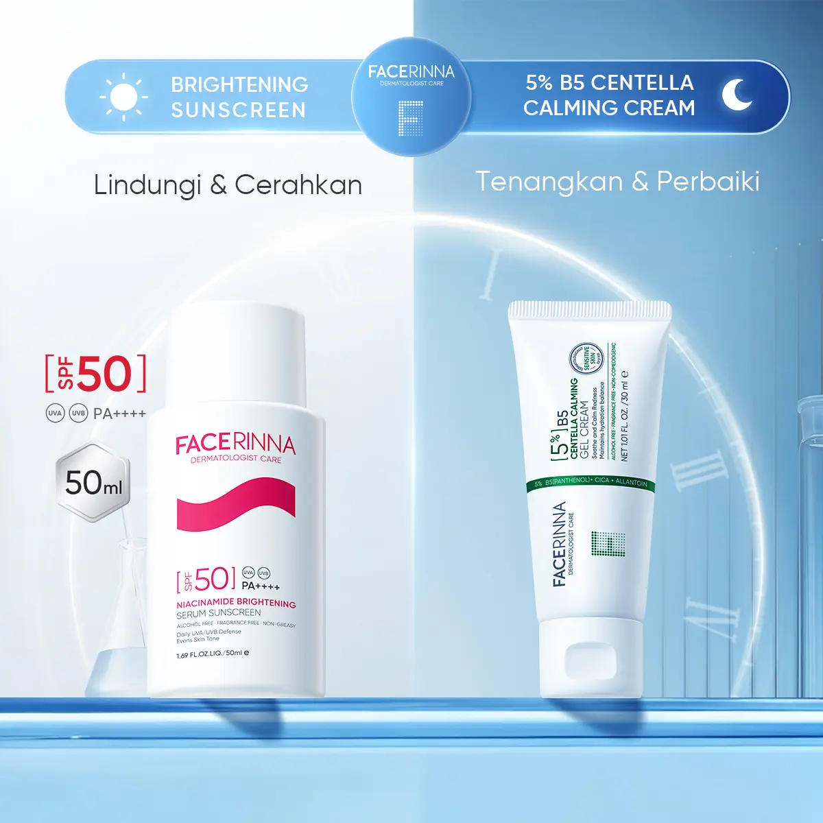 B5 Centella Cream & Brightening Sunscreen 50ml