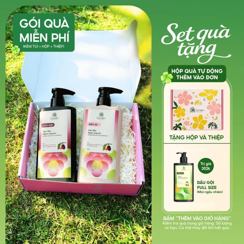 Bộ Gội Xả Thiên Nhiên Cỏ Mềm | Hộp quà tặng người yêu, mẹ, vợ yêu, cô giáo