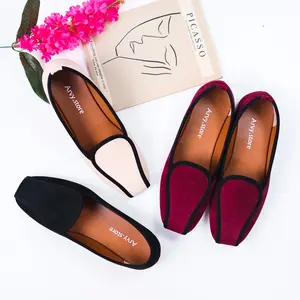 Arvy Sepatu Flatshoes Motif Garis Eksklusif untuk Wanita Kerja Desain Stylish dan Unik dari Aryy Store