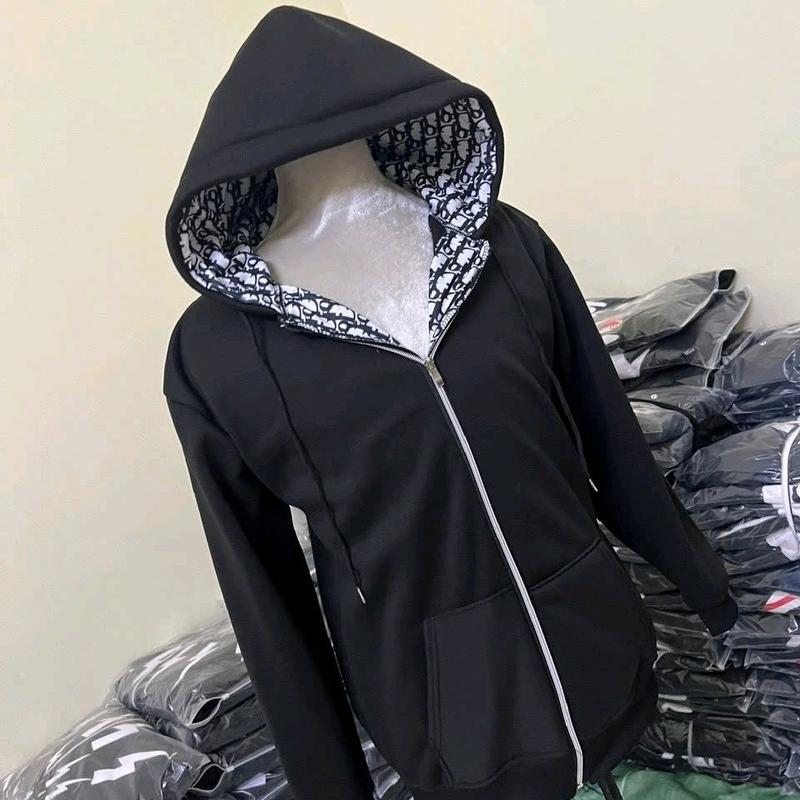 Áo khoác nỉ lót vân i-o chất nỉ tàu mũ 2 lớp dập hoạ tiết dành cho nam nữ fom unisex