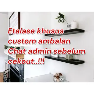 rak ambalan dinding custom ukuran suka suka tebal 2cm dan 4 cm furniture Putih tatakan kayu dinding tempel