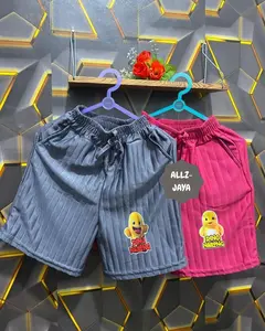 Paket 4 Pcs Celana Knit Hornet Kulot Pendek Anak Perempuan Berlogo nailong Fashion