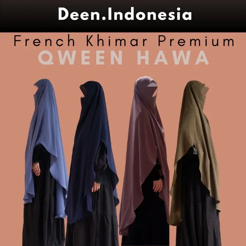 DIAR HAWA SERIES FK- FRENCH KHIMAR INSTAN KARET PREMIUM JUMBO LONG OVAL INSTANT KHIMAR HIJAB JILBAB KERUDUNG SYAR'I BAHAN PREMIUM 0