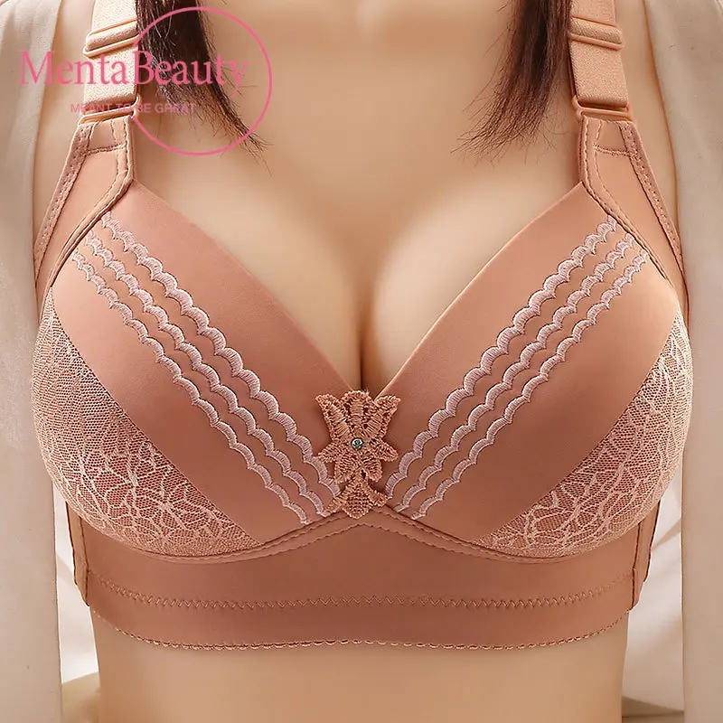 Plus size thin cup Seamless Push Up Bra, Beautiful back, Breathable,New 2024,