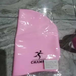 CHAMPS Topi Renang Silicone Anti Air | Swim Cap Elastis Anak Dewasa Pria Wanita untuk Latihan & Olahraga Berenang