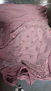 Product Review of Na Fashion- NAMIRA Dress Gamis Malaysia Kombinasi Brukat Bahan Crinkle Premium mix brokat sapto minimalis cantik mewah elegant from E**s 1