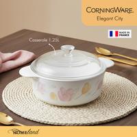 Gambar CORNINGWARE Elegant City 3 PCS – Keramik Pyroceram Tidak Berpori Tahan Gompal Ringan Tahan Suhu Ekstream - 3 PCS dari Homeland Store Kota Administrasi Jakarta Pusat 5 Tokopedia