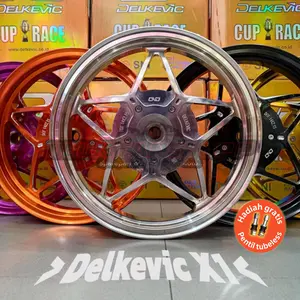Velg Racing Palang Bintang Delkevic DND X1 CNC 185 215 ring 14 Vario 110 CW 125 KZR Led 150 New Old 160 CBS ABS Beat FI Karbu Pop Street Deluxe Scoopy Genio Spacy Mio M3 Sporty Smile Soul Fino J Xeon Xride 125 Original PNP