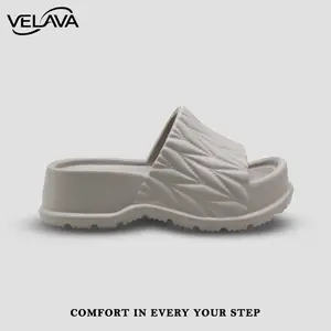 VELAVA - Sandal KARINA Wedges Karet EVA Wanita Sendal dengan Desain Khas untuk Pengguna