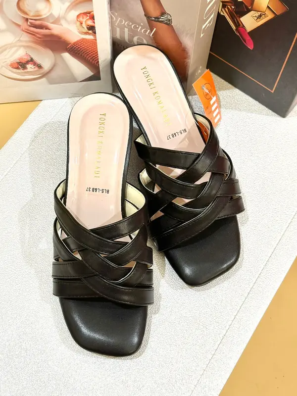Sandal Wanita Termurah hak 5 cm KY (ANYAM) 5
