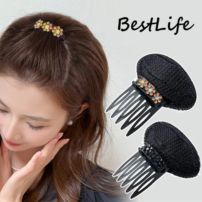 Product Introduction of Girls and Girls Fluffy Sponge Mat Hair Styling Sponge Mat Forehead Clip Princess Rhinestone Flower 0