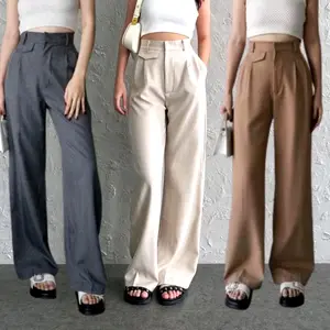 ORO PANTS - Loose Pants Trouser Wanita - Celana Anti Kusut - Celana Kulot