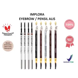 Implora Pensil Alis | Eyebrow Pencil Coklat Hitam Dark Brown