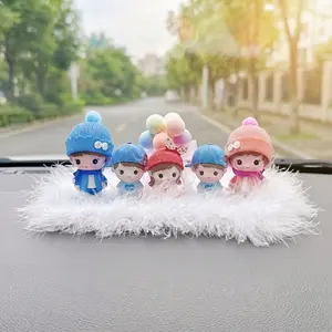 HOSELA Pajangan Dashboard Mobil Boys Girl Cantik Hiasan Dashboard Interior Mobil